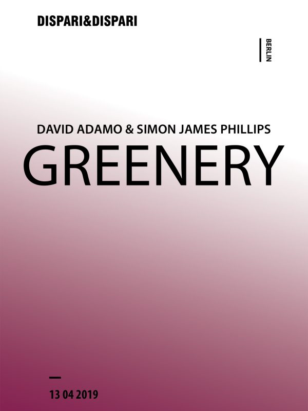 David Adamo and Simon James Phillips – Greenery / Flyer